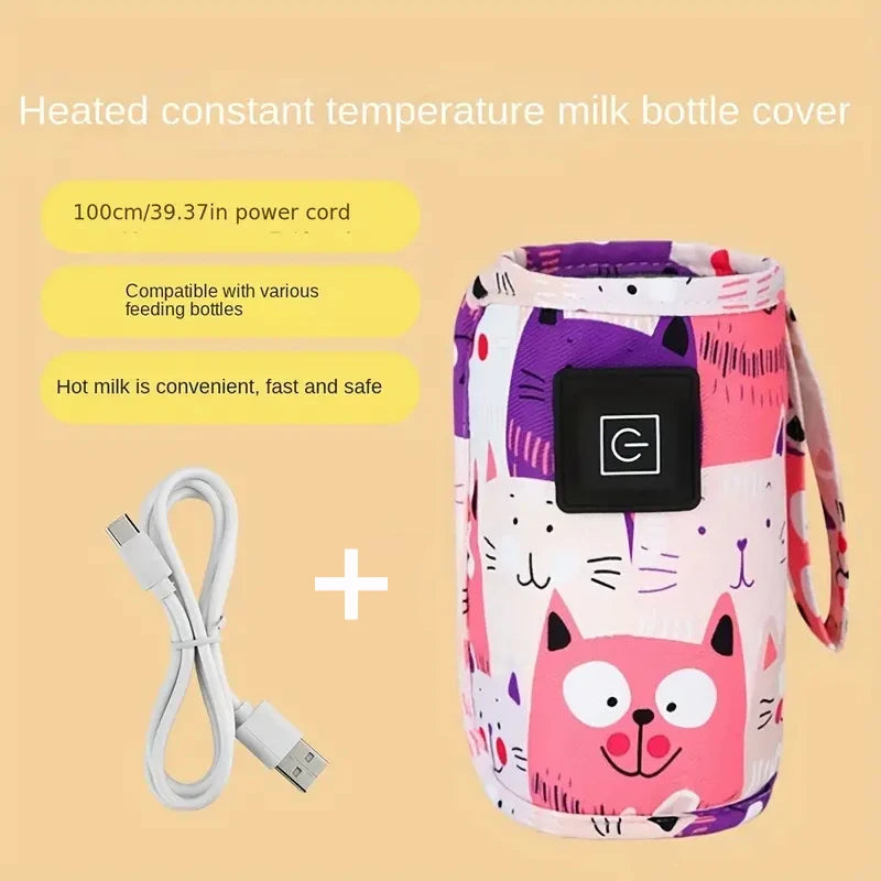 "USB Milk & Bottle Warmer – Portable Travel Feeding Heater"