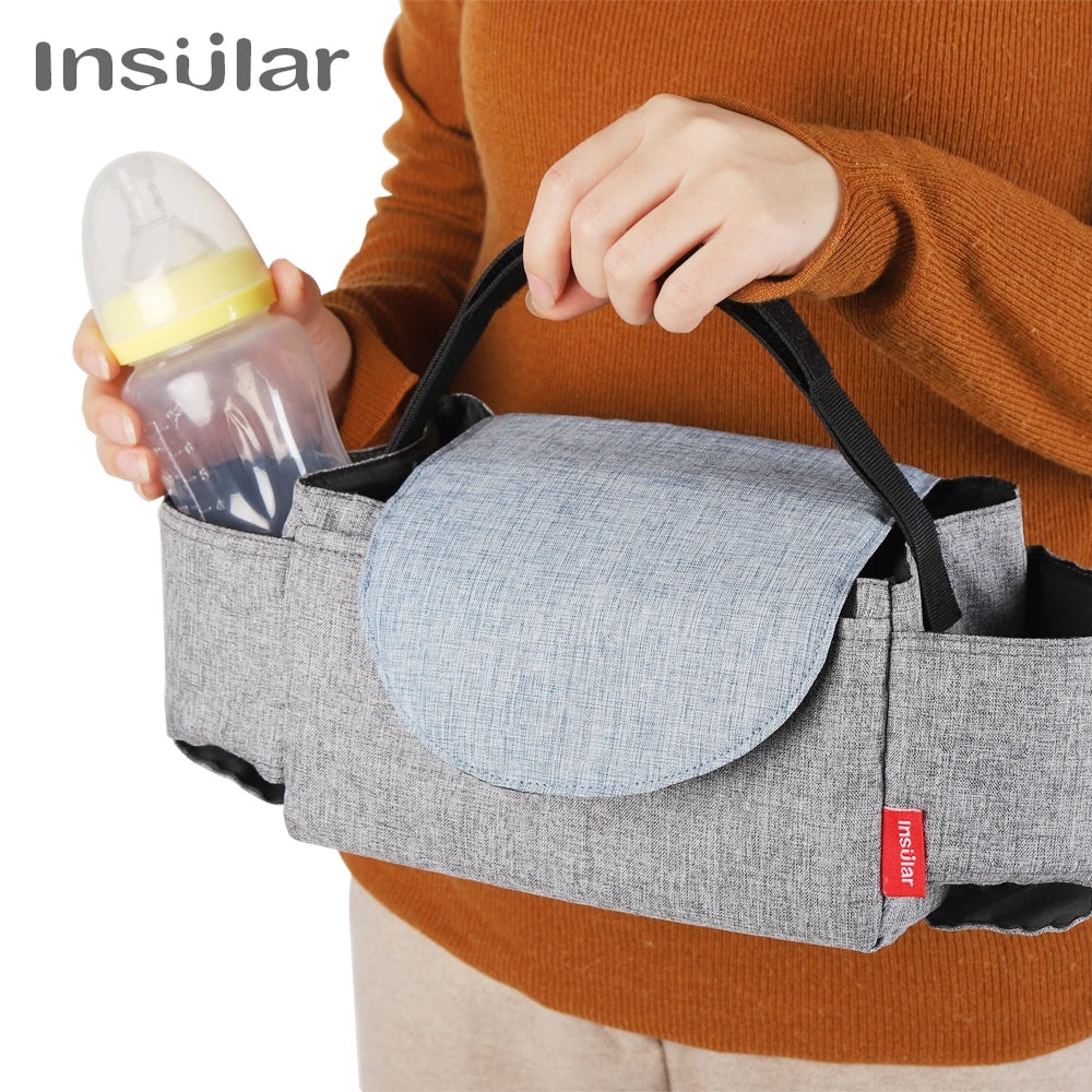 "Mummy Storage Bag – Insulated Diaper & Baby Care Organizer"