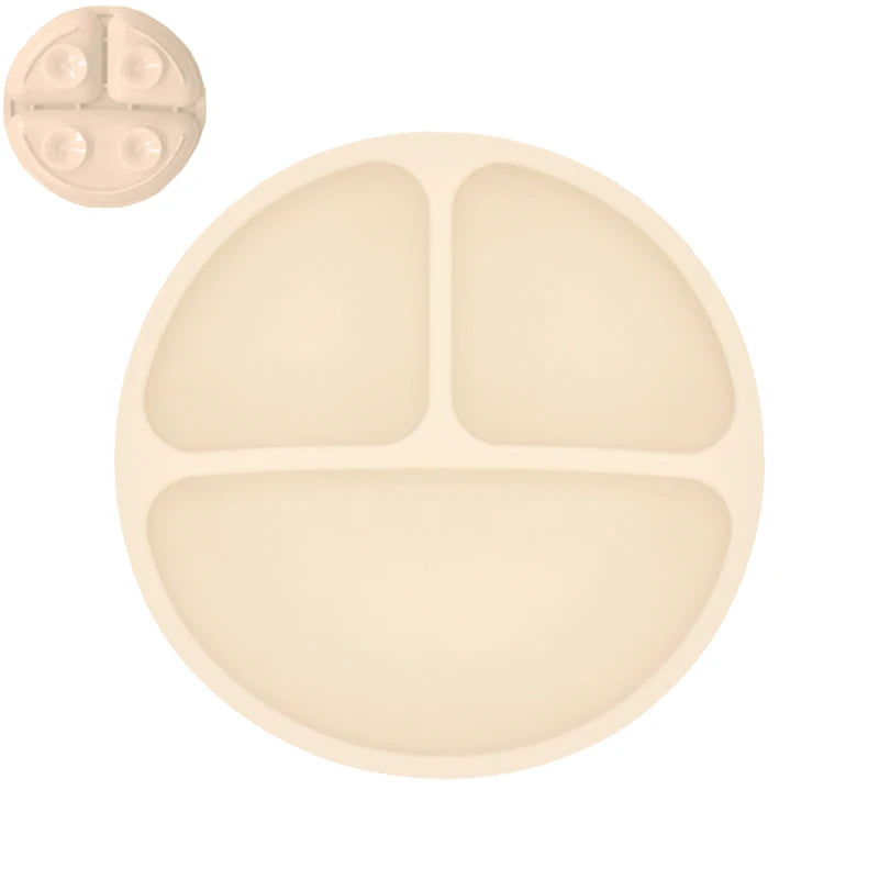 Cute Baby Plate & Spoon – Silicone Suction Set