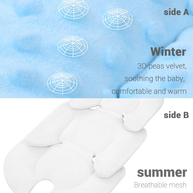"4-Season Baby Cushion – Mesh Stroller & Car Seat Insert Pad"