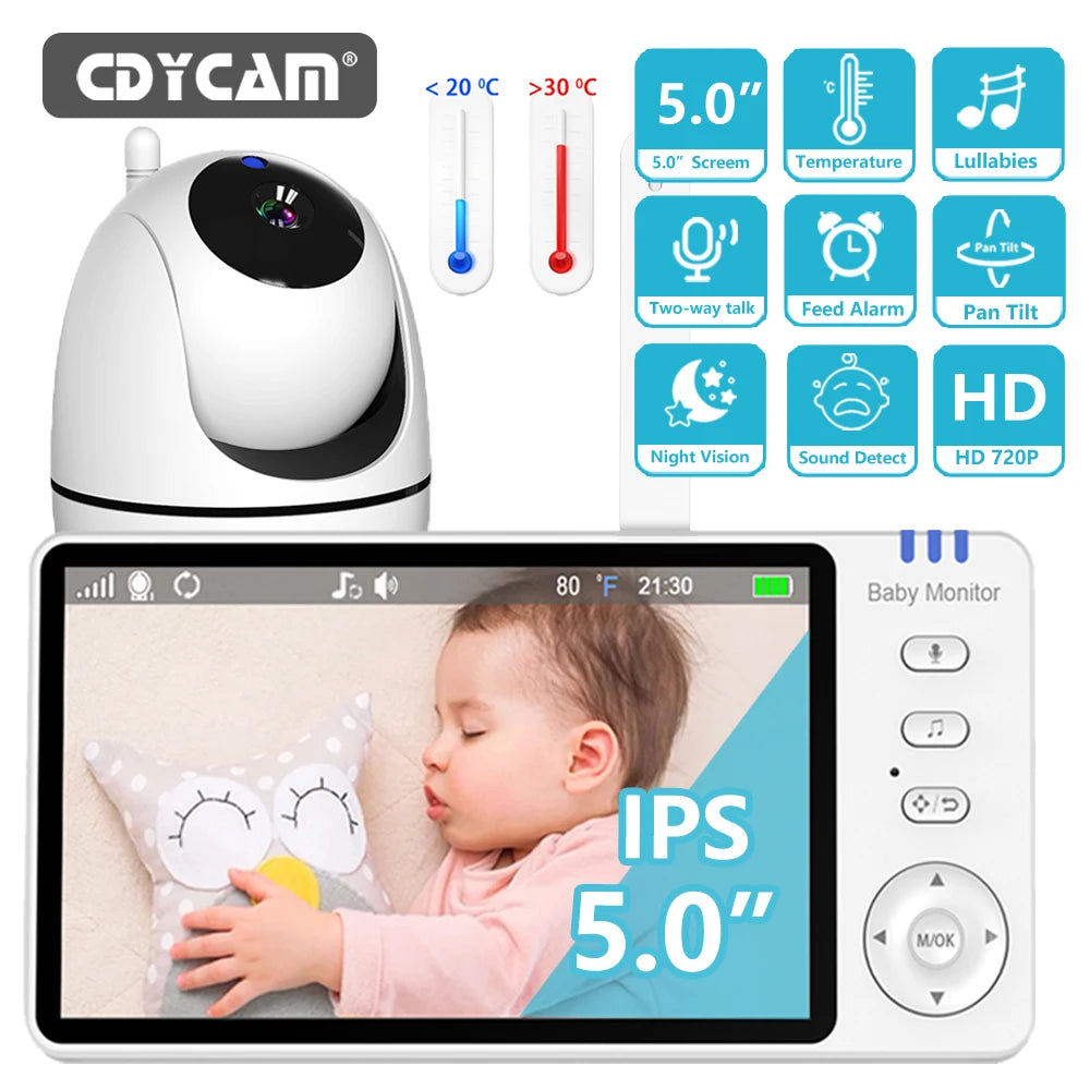 Baby Monitor w/ Camera, Night Vision & VOX