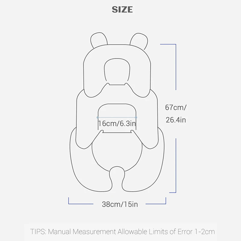 "4-Season Baby Cushion – Mesh Stroller & Car Seat Insert Pad"