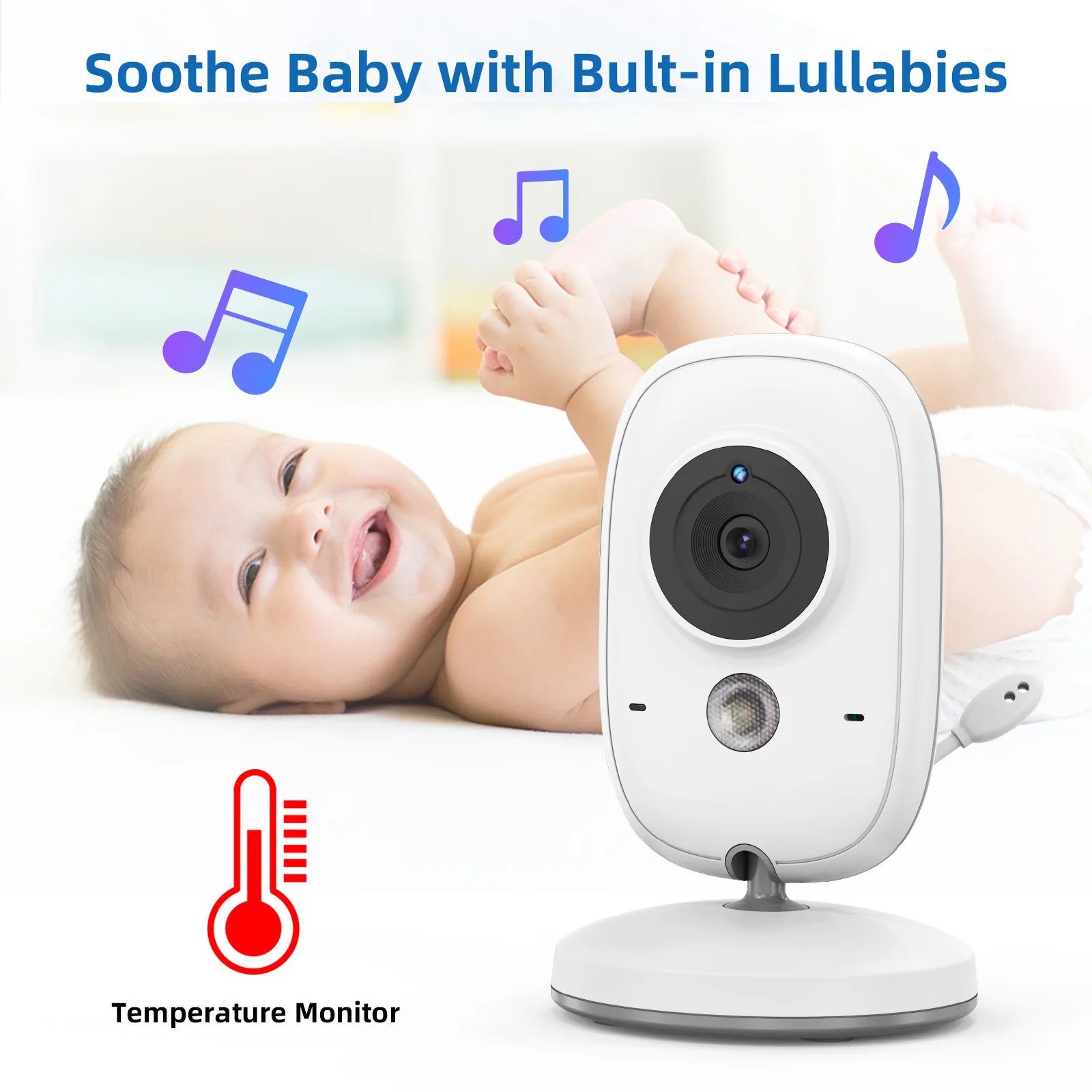 Wireless Baby Monitor with Two-Way Audio & Night Vision