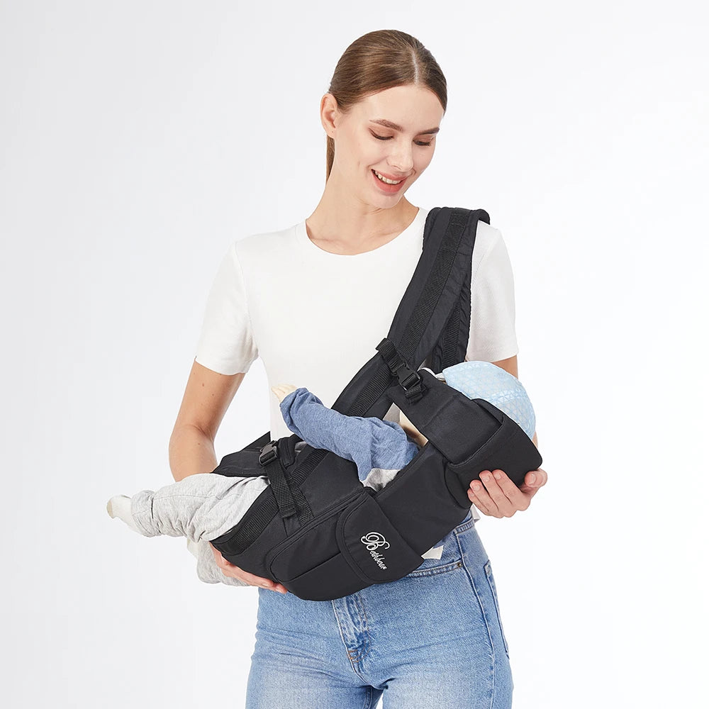 "4-in-1 Baby Carrier – Ergonomic Sling Backpack for All Ages"