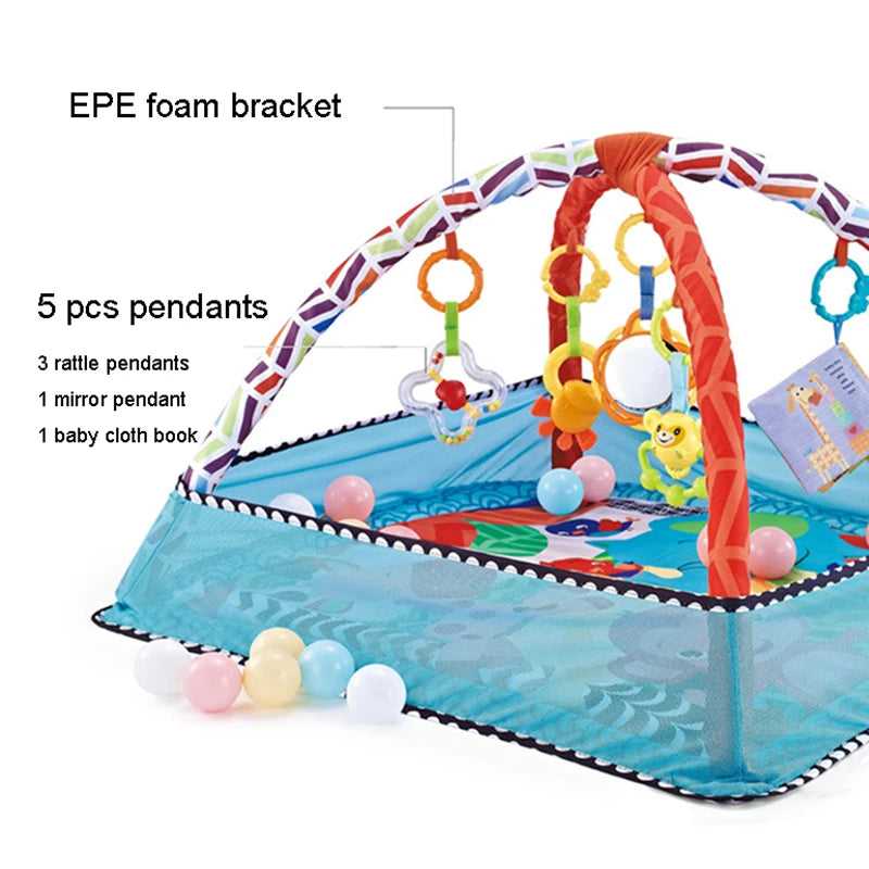 Baby Activity Play Mat – Educational Fitness Frame & Crawling Gym Toy