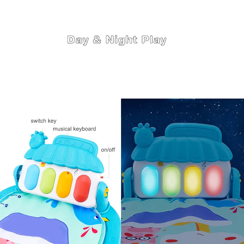 Baby Piano Playmat & Activity Gym – Musical Crawling Toy