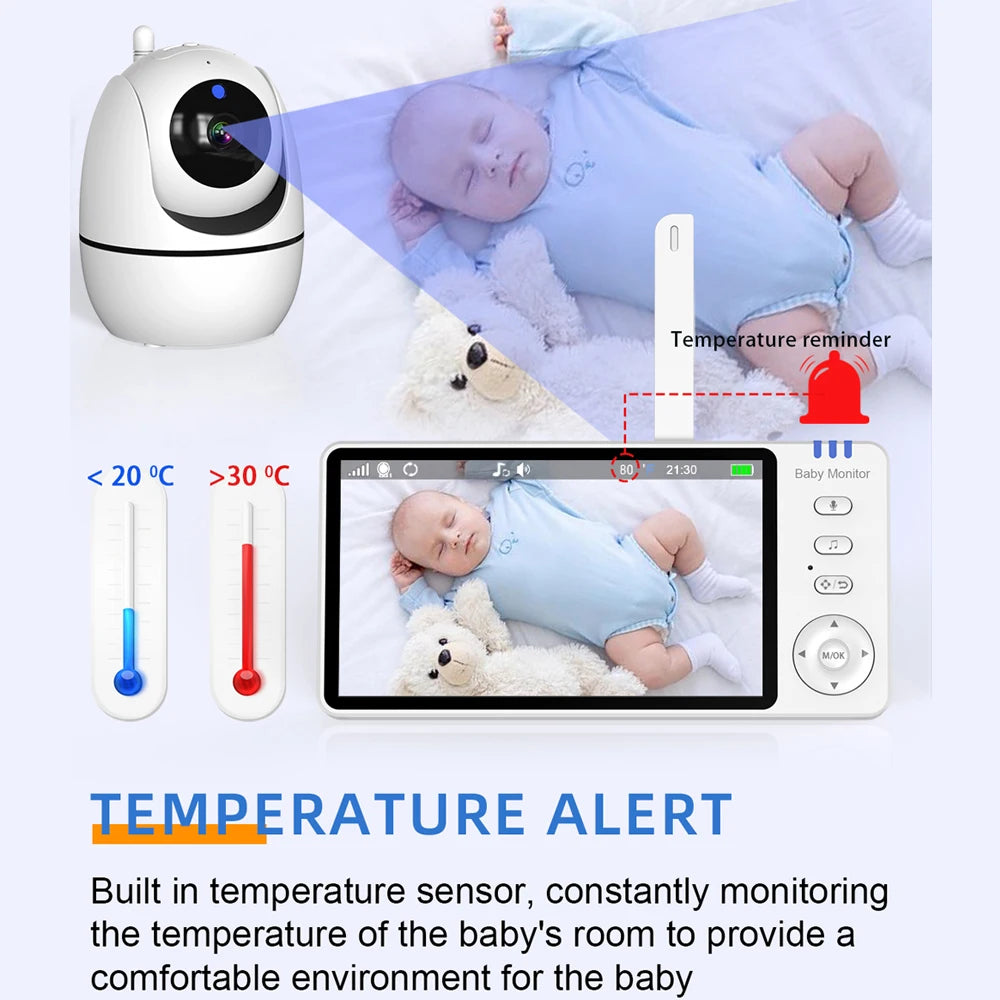 Baby Monitor w/ Camera, Night Vision & VOX