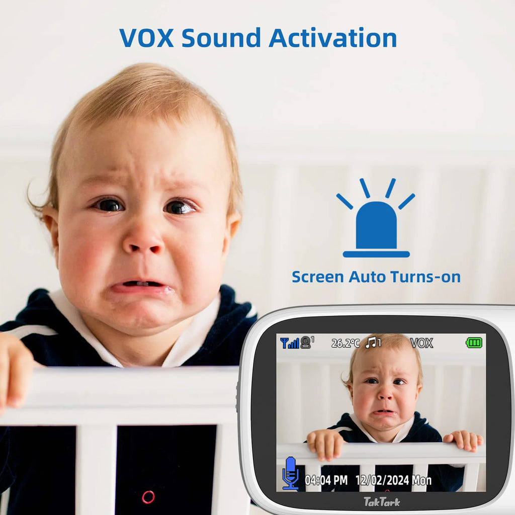 Wireless Baby Monitor with Two-Way Audio & Night Vision