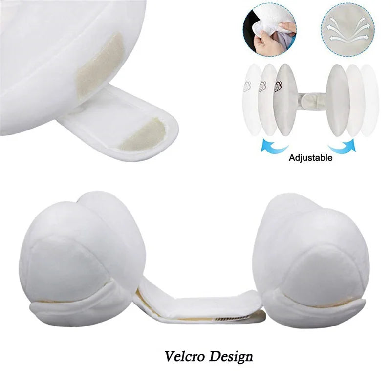 "Banana Neck Pillow – Baby Stroller Head & Neck Support with Cartoon Flower"