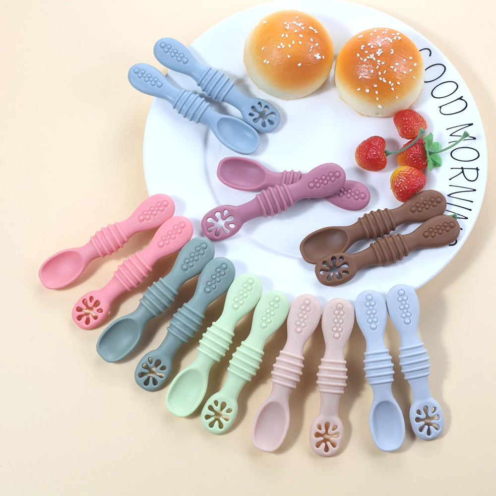 Cute Baby Plate & Spoon – Silicone Suction Set