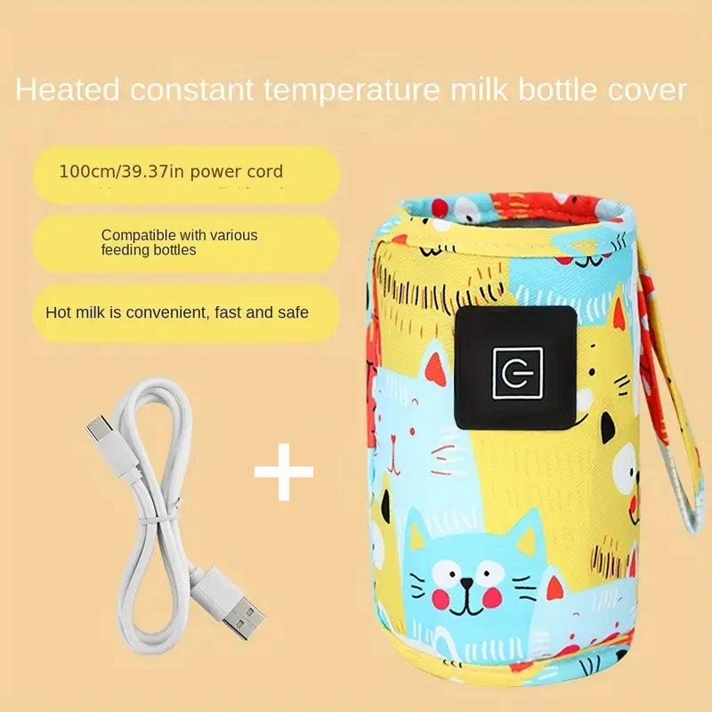 "USB Milk & Bottle Warmer – Portable Travel Feeding Heater"