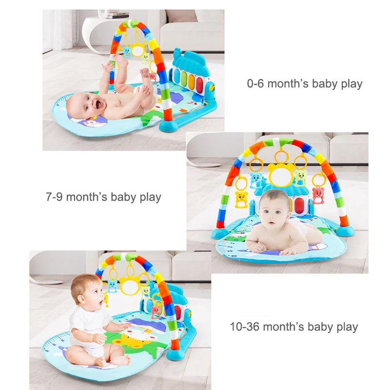 Baby Piano Playmat & Activity Gym – Musical Crawling Toy
