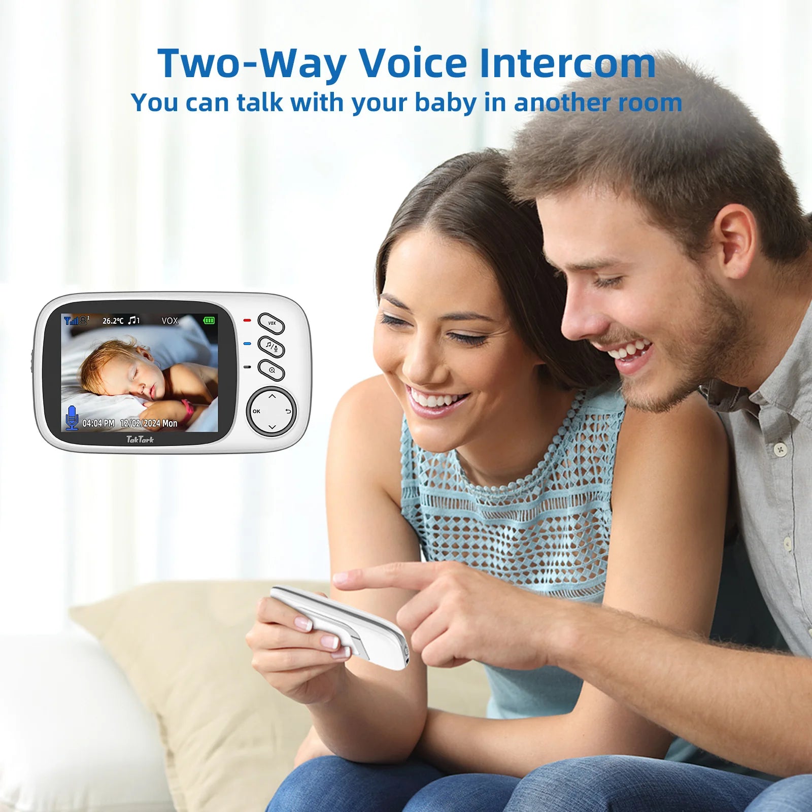Wireless Baby Monitor with Two-Way Audio & Night Vision