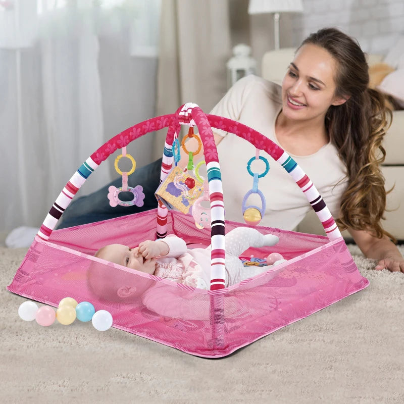 Baby Activity Play Mat – Educational Fitness Frame & Crawling Gym Toy