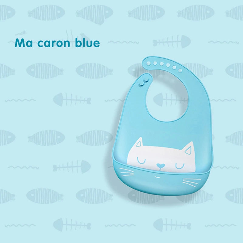 Cute Waterproof Silicone Baby Bib