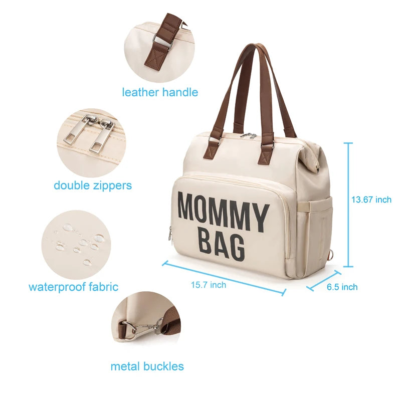 PANGDUBE Diaper Bag Set – 3-in-1 Backpack & Tote for Parents