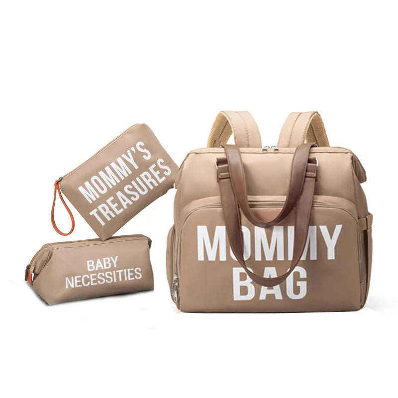 PANGDUBE Diaper Bag Set – 3-in-1 Backpack & Tote for Parents