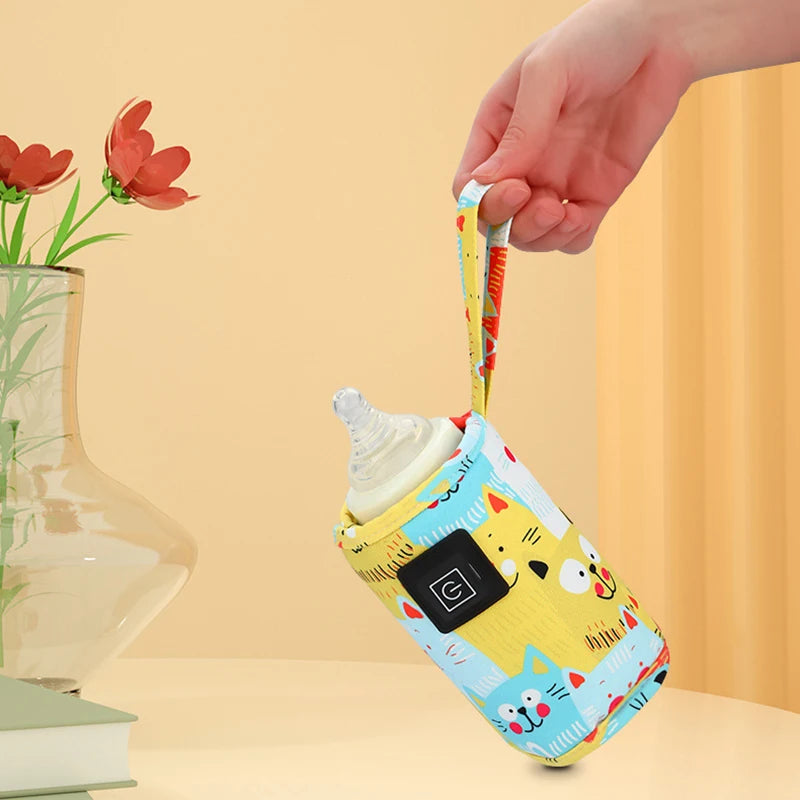 "USB Milk & Bottle Warmer – Portable Travel Feeding Heater"