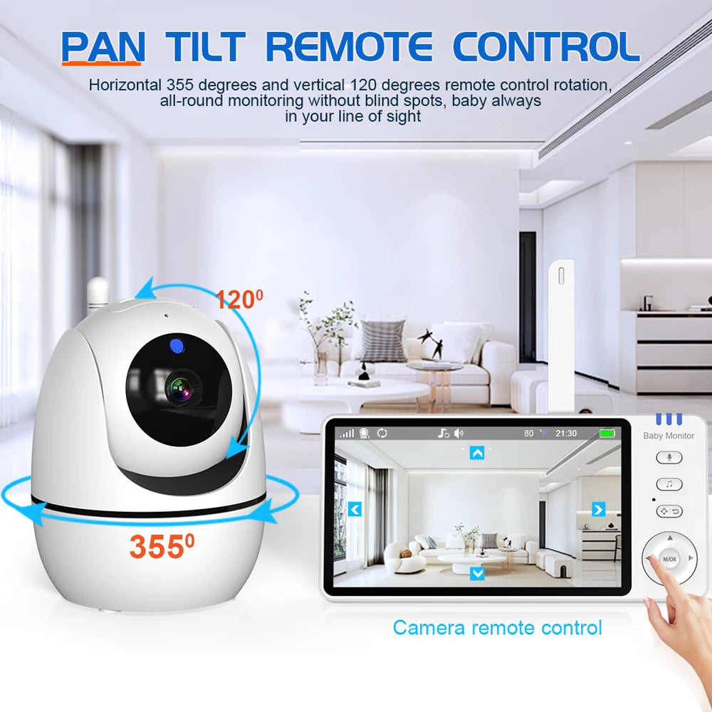 Baby Monitor w/ Camera, Night Vision & VOX